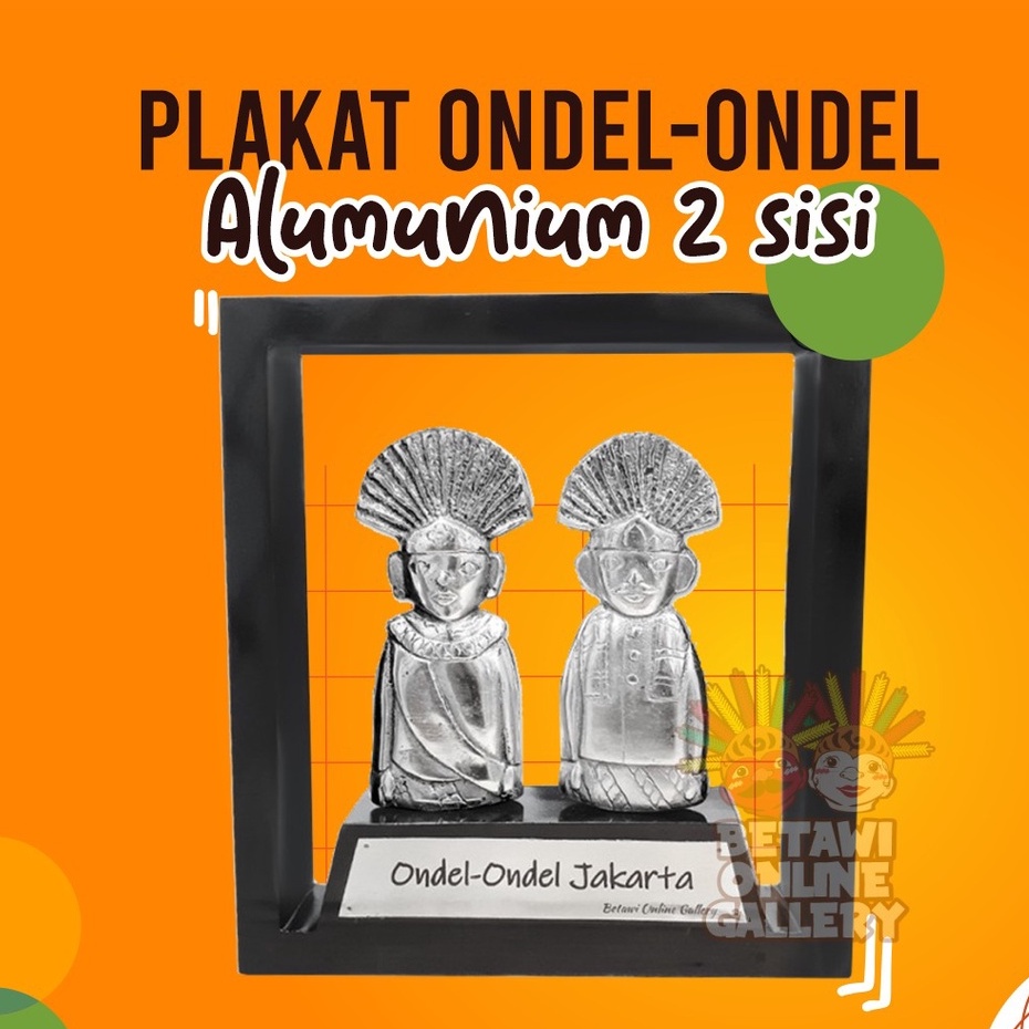 Plakat Ondel Ondel Alumunium 2 Muka