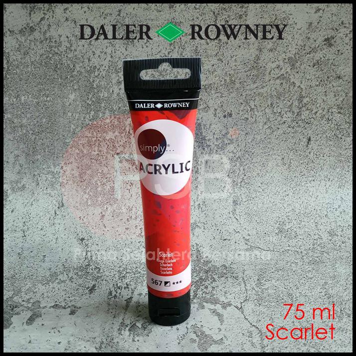 

Promo Cat Akrilik Daler Rowney Simply Acrylic 75 Ml Scarlet