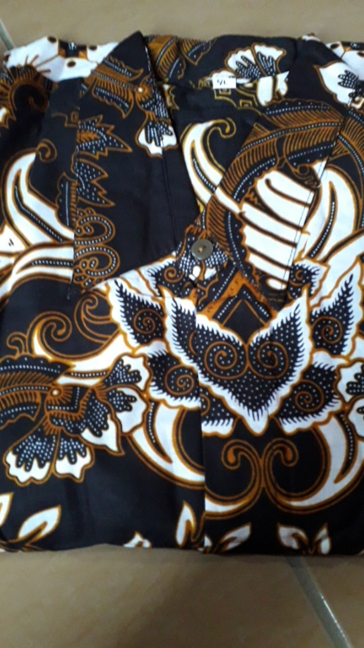 Kemeja Batik Pria Jumbo 4l-5l Lengan Pendek Atasan Baju Hem Pria Big Size Ukuran Besar Svr-htm