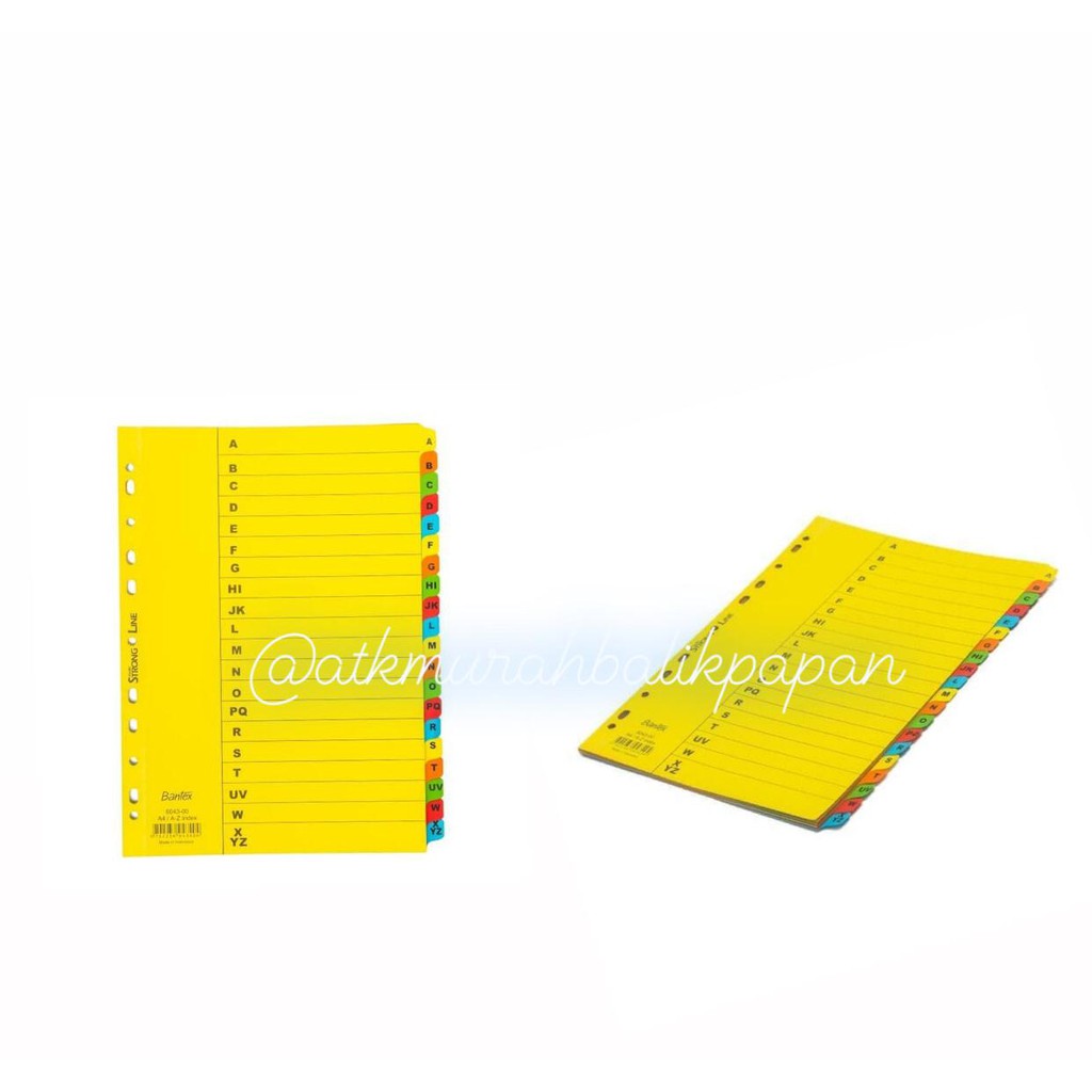

Index (Divider) Bantex 6043 Carton A4 Size (26 pages) (A-Z)-