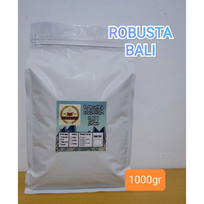 

Kopi Robusta Bali Kintamani premium quality natural proses 1kg