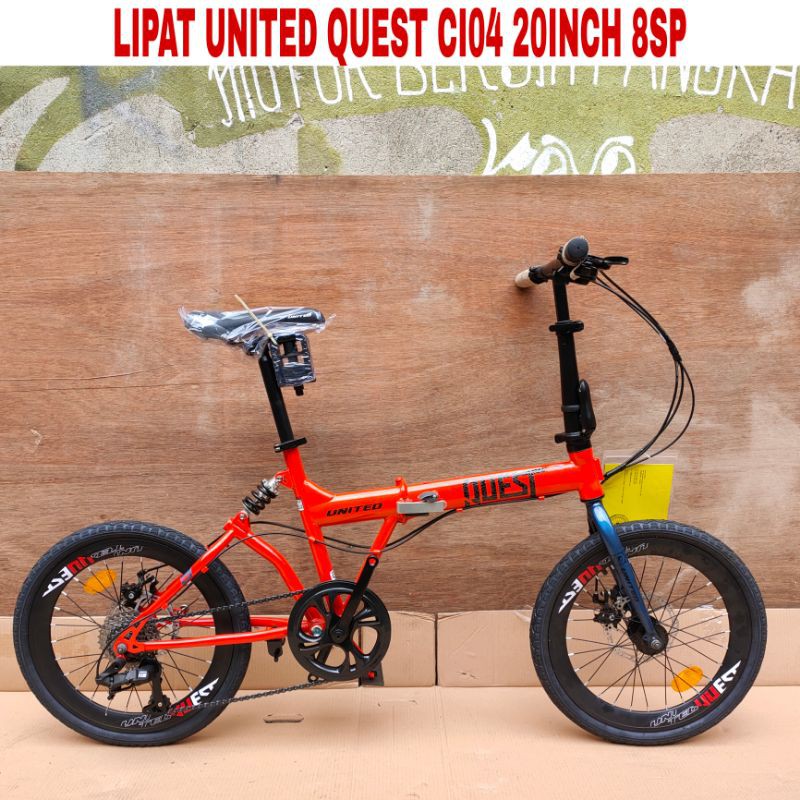Sepeda Lipat United Quest 20Inch Hi-ten stell