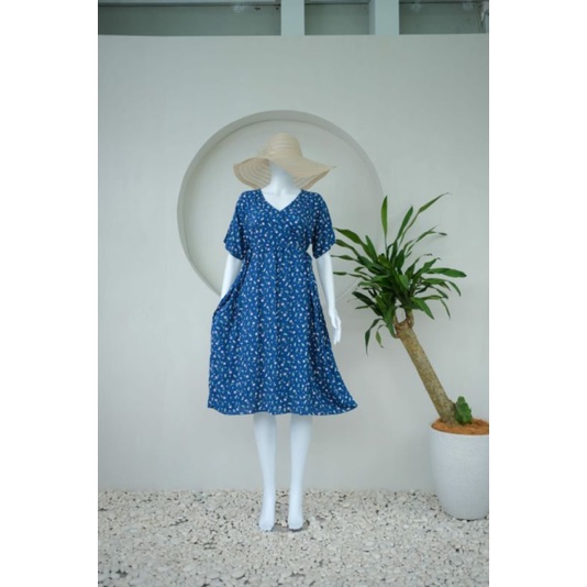 Daster kimono A line rok lebar| Daster ibu menyusui ibu hamil | nursingwear sleepwear-1