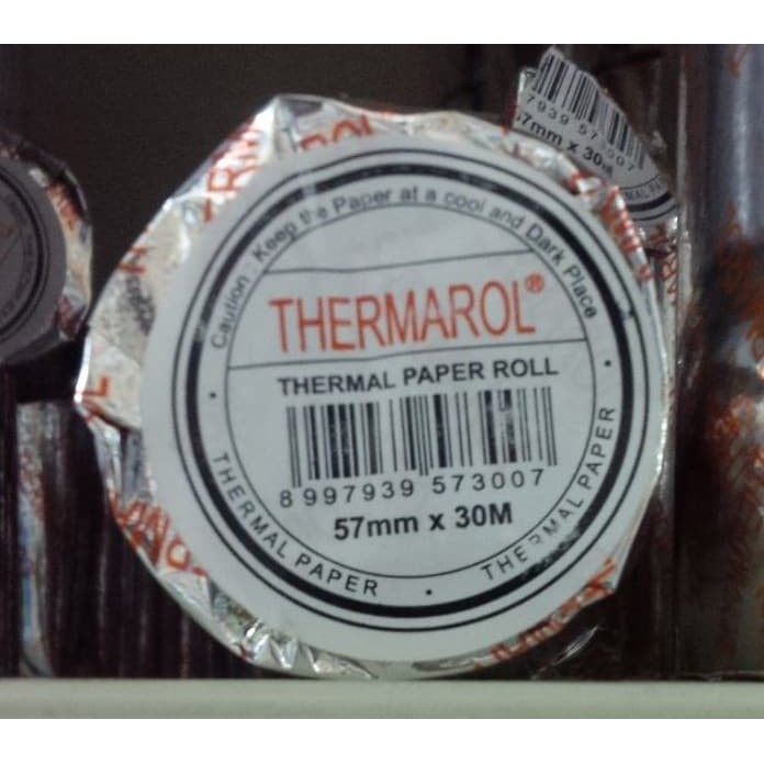

New Kertas Thermal / Thermal Paper - Thermarol - 57mm x 30M (100Rolls) Limited