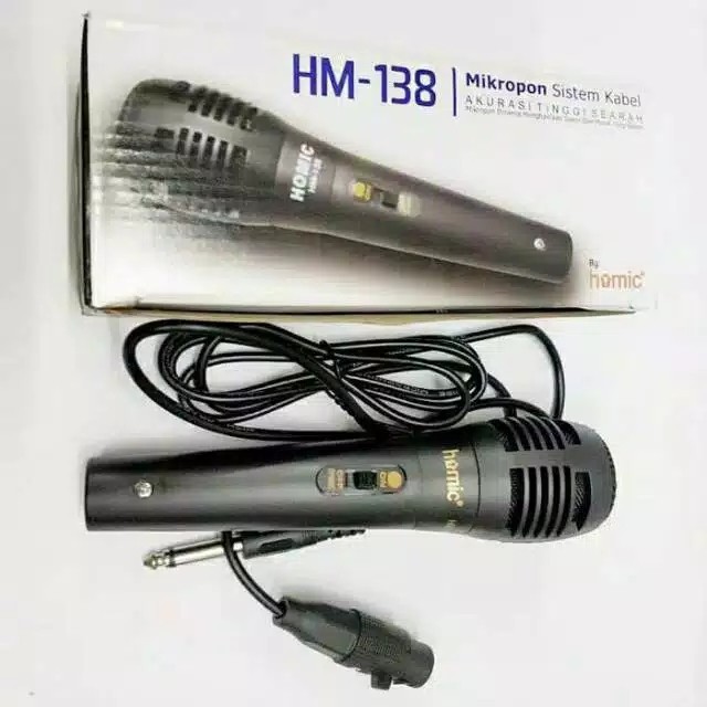 Mic , Microphone HM-138 , Mic Kabel , Homic , Original