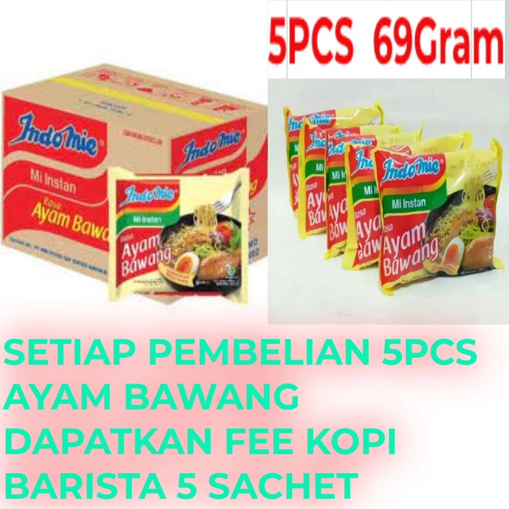 

INDOMIE AYAM BAWANG 5PCS 69Gram