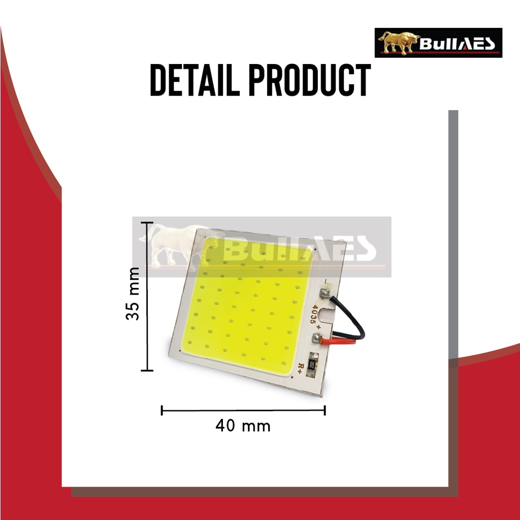 Lampu Led Plafon COB 36 led | Lampu Interior Mobil