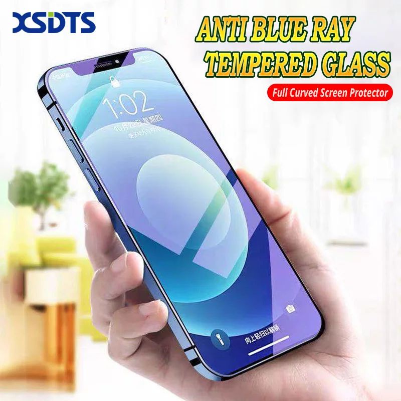 2in1 TEMPERED GLASS ANTI BLUE LIGHT IPHONE 11 12 PRO TG ANTI GORES RADIASI APPLE 11PRO 12PRO SCREEN