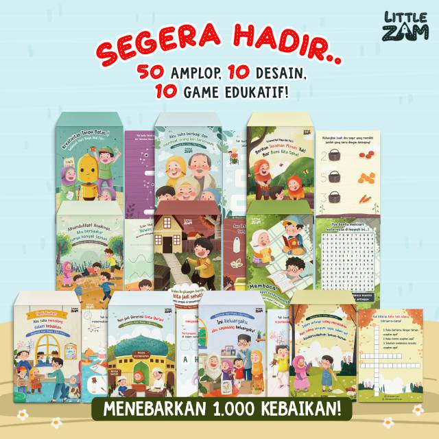 

Amplop lebaran / Angpao Lebaran / Amplop Idul Fitri isi 50 pcs, 10 motif