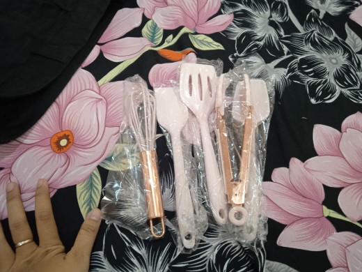 Sutil Set Isi 5 Pcs - Set Alat Masak Silicone Food Grade Tahan Panas / Spatula Set