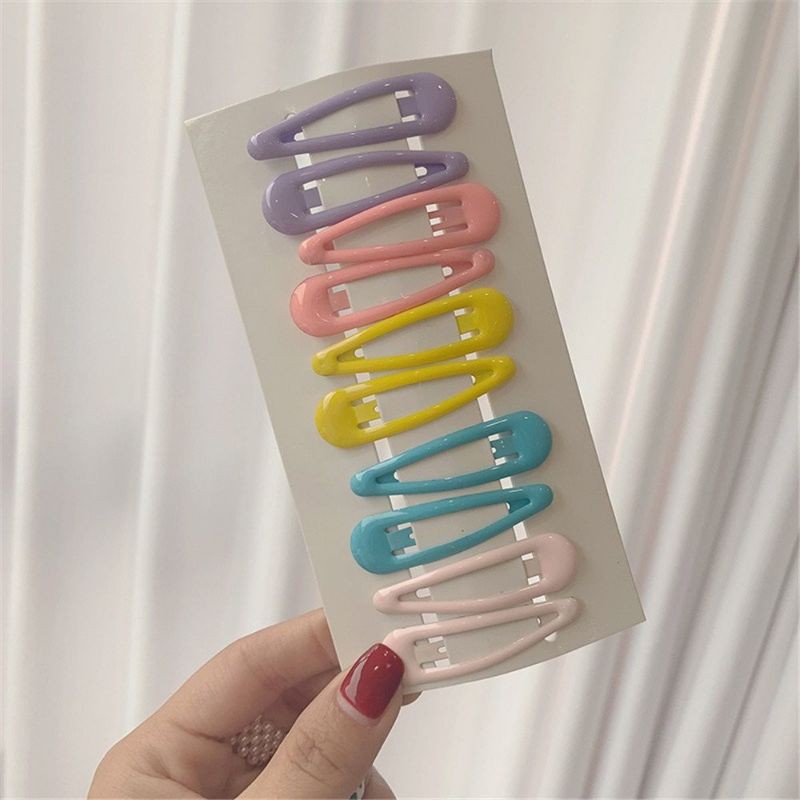 [10PCS] JEPITAN TIPTOP PREMIUM WARNA WARNI // JEPITAN RAMBUT TIPTOP TETESAN AIR RAINBOW