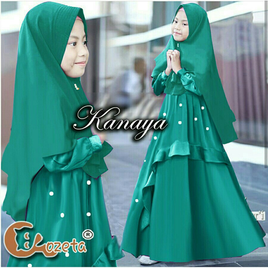 [Kids kanaya RO]Ghamis anak perempuan crepe Varian warna