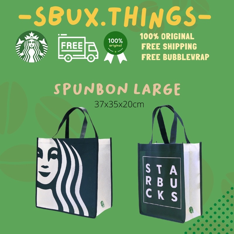Tas Spunbon Starbucks Jumbo Original Starbucks take away tote bag - LARGE
