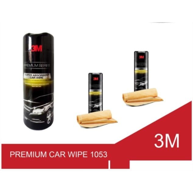 Kain Lap Chamois Kanebo Cuci Kaca Interior Mobil Motor 3M Premium Car Wipe