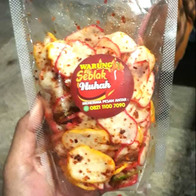 

Krupuk Seblak "Huhah" cemilan pedas