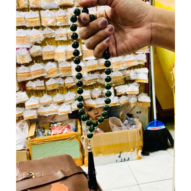 tasbih  33 butir bahan batu alam