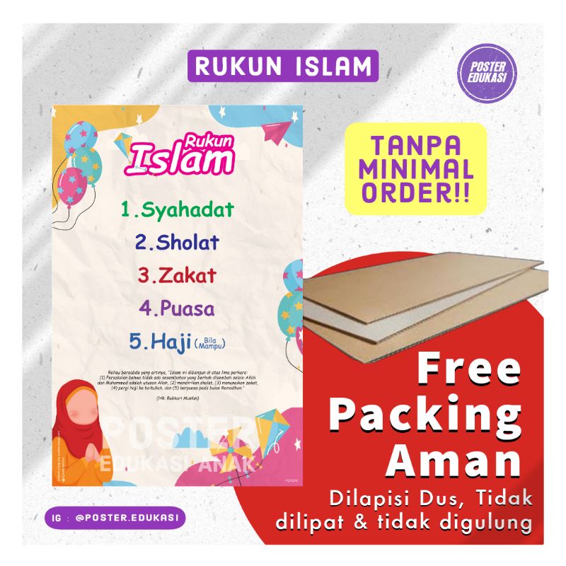 Poster Edukasi Rukun Islam