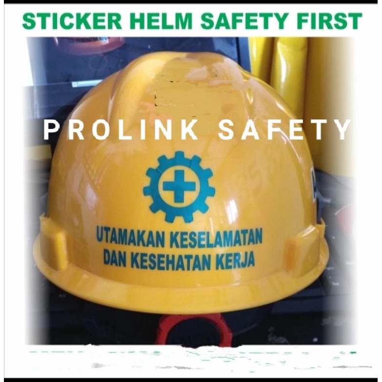 STICKER HELM SAFETY BESAR MENYALA