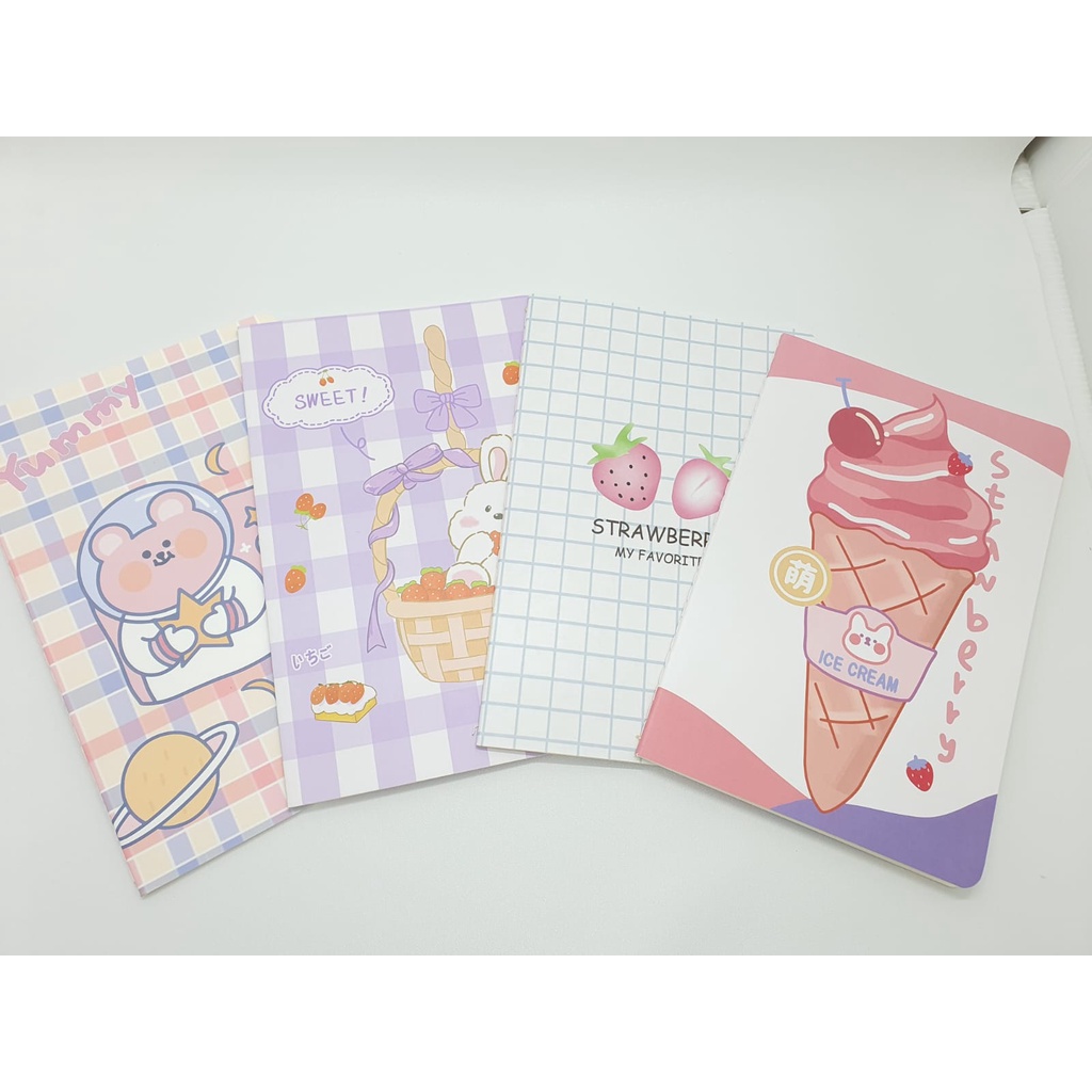 Buku Notes Cute Cartoon Character Notebook Lucu Import A5 [Part 2]