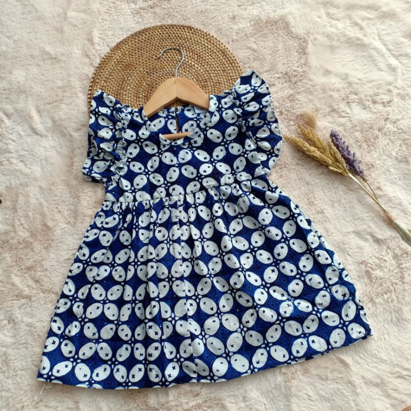 dress batik anak / gaun anak / baju anak perempuan 1-3 tahun