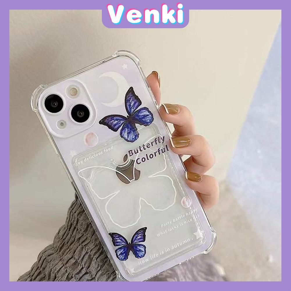 Casing Silikon Iphone 13 Pro Max 12 Pro Max 11 Pro Max 7 Plus Xr Xs Max Shockproof Motif Butterfly Moon