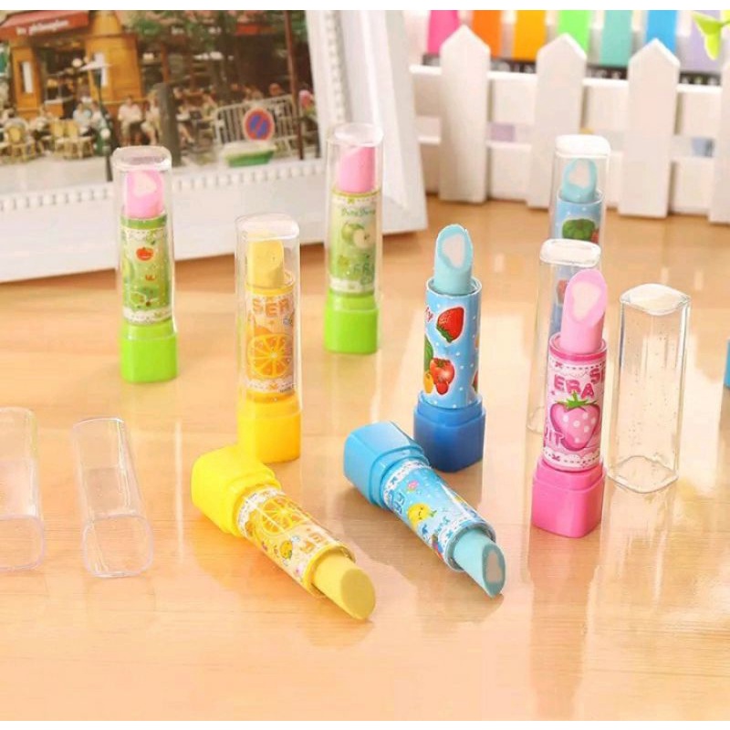 

Penghapus Bentuk Lipstik / Penghapus Lucu
