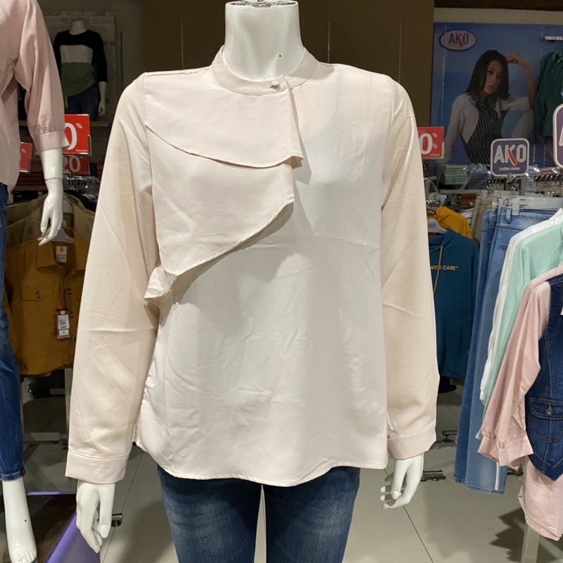 The Executive blouse formal wanita dengan pemanis di dada super cutee S-XXL