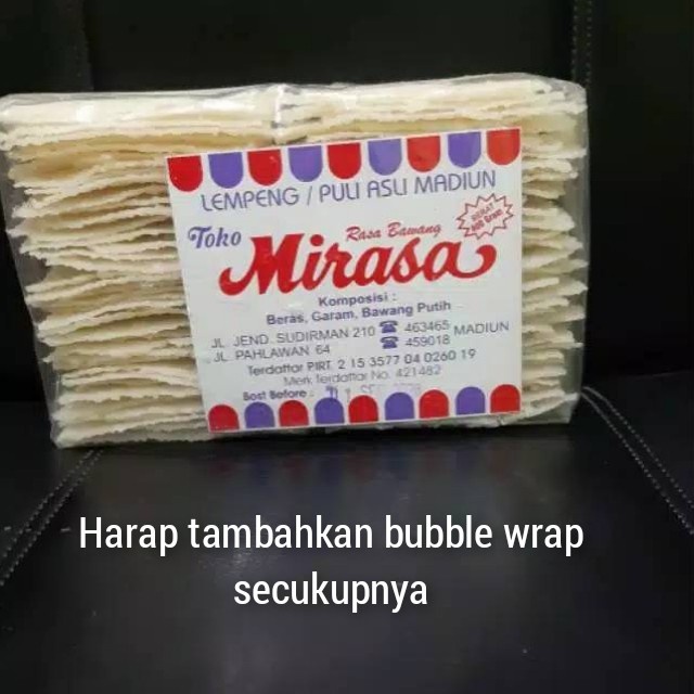 NEW Krupuk Lempeng Puli Mirasa Asli Madiun