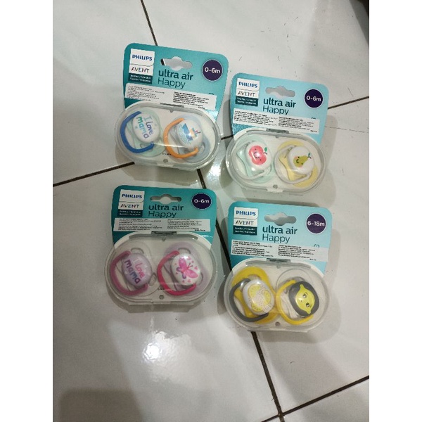 Philip Avent Soother Soft, curved soothie, Empeng Dot Bayi Avent soft 0-6m 6-18m