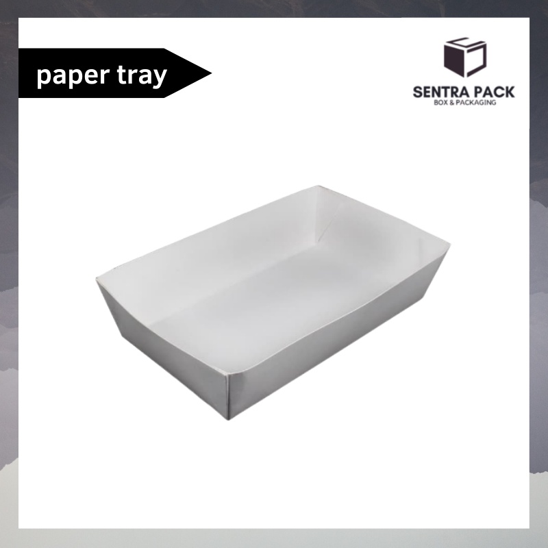 

PAPER LUNCH BOX TRAY - LUNCH TRAY MEDIUM - FOOD GRADE TRAY