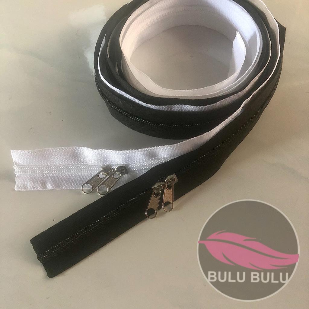 Panjang 1 Meter Resleting No 5 Gigi Plastik - Resleting Jaket Dan Tas Ransel