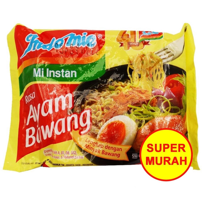 

Indomie Rasa Ayam Bawang Mi Instan Kemasan 80 Gram | 80 gr