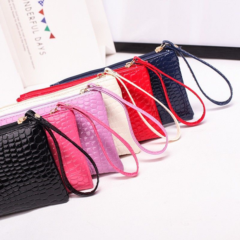 Medan Termurah Clutch wanita croco leather import dompet wanita hp croco