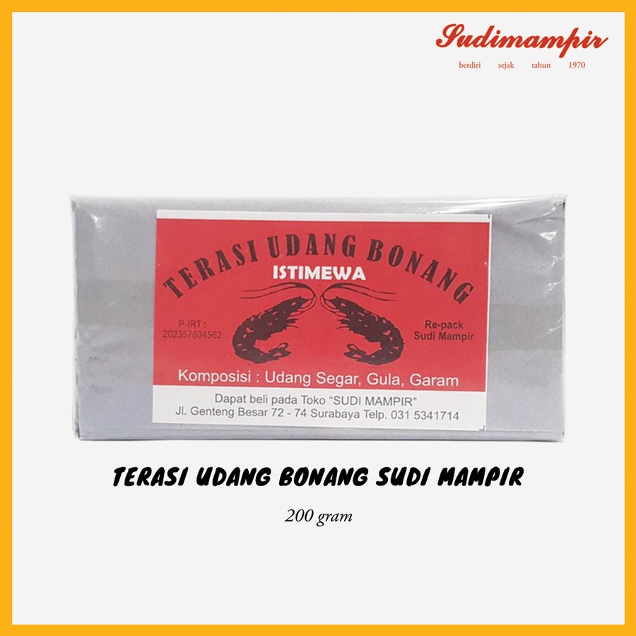 

Bumbu Masak Terasi Mentah Bonang (200 gram) | Oleh Oleh / Makanan Ringan Surabaya