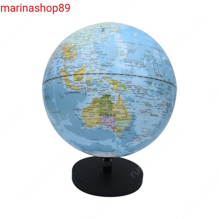 Globe Mini Political Map Dengan Lampu 30 Cm / Peta dunia