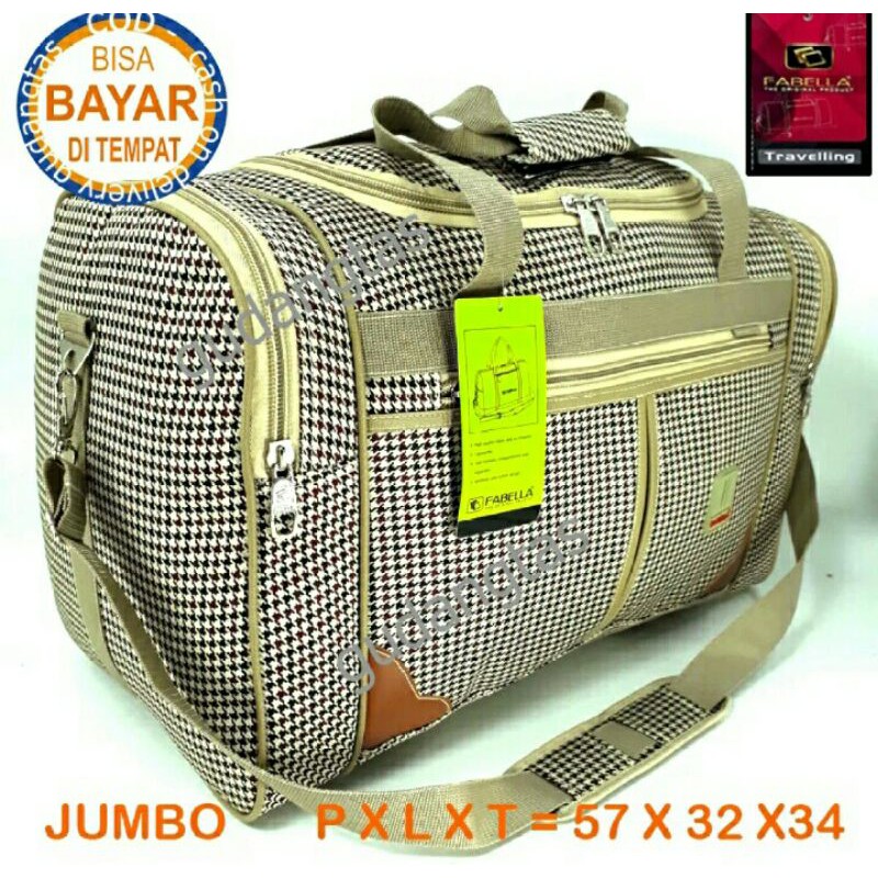 Tas pakaian travel bag FABELLA tas baju mudik besar Fabella 440