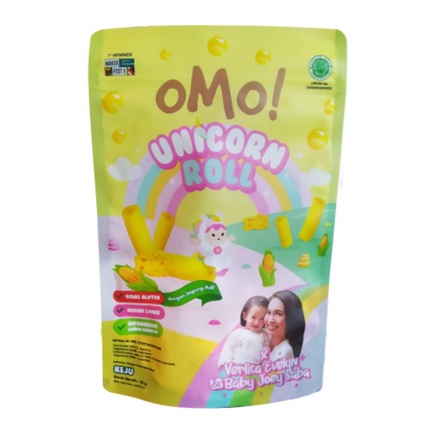 Omo! Unicorn Roll Cheese Snack Makanan Ringan Camilan Bayi 18g