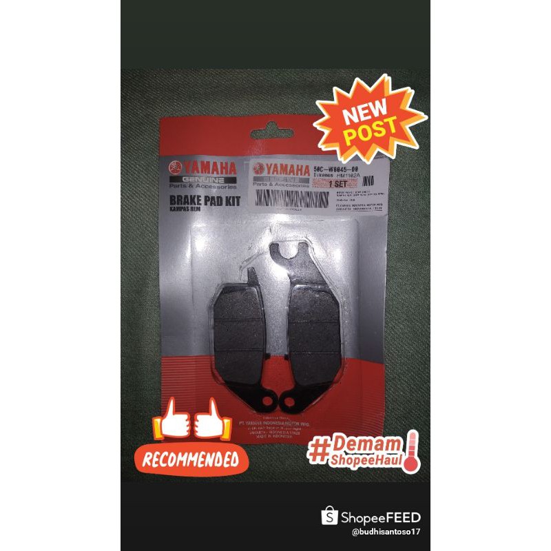 Kampas Rem Cakram Belakang Motor Yamaha