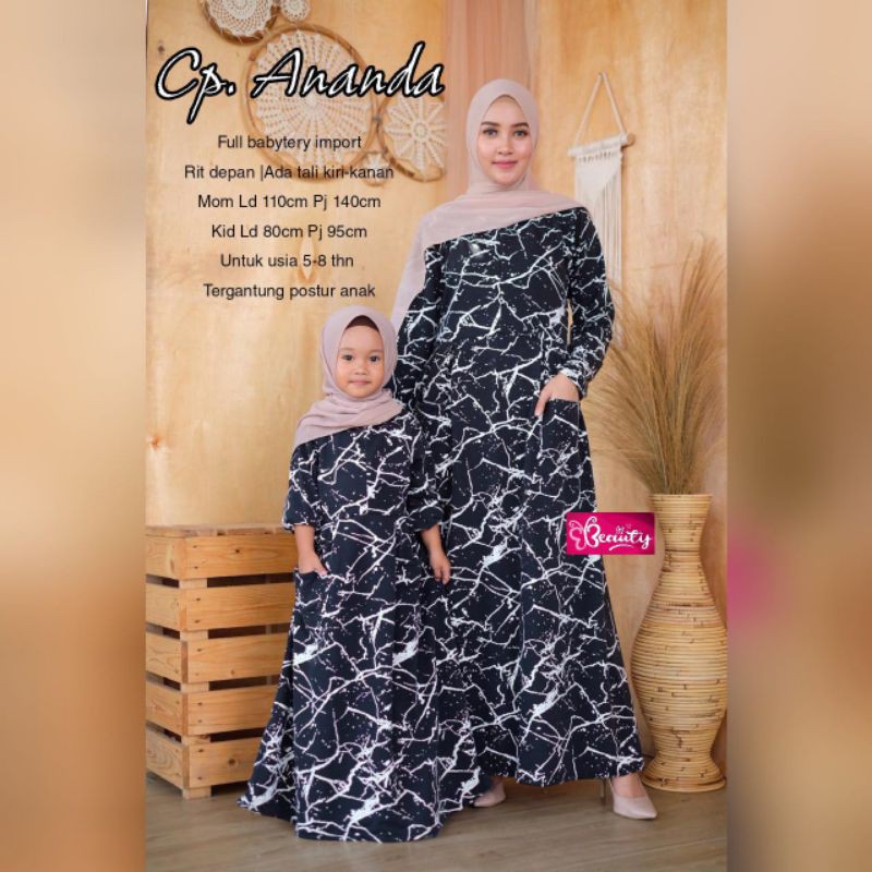 GAMIS COUPLE IBU DAN ANAK ANANDA COUPLE