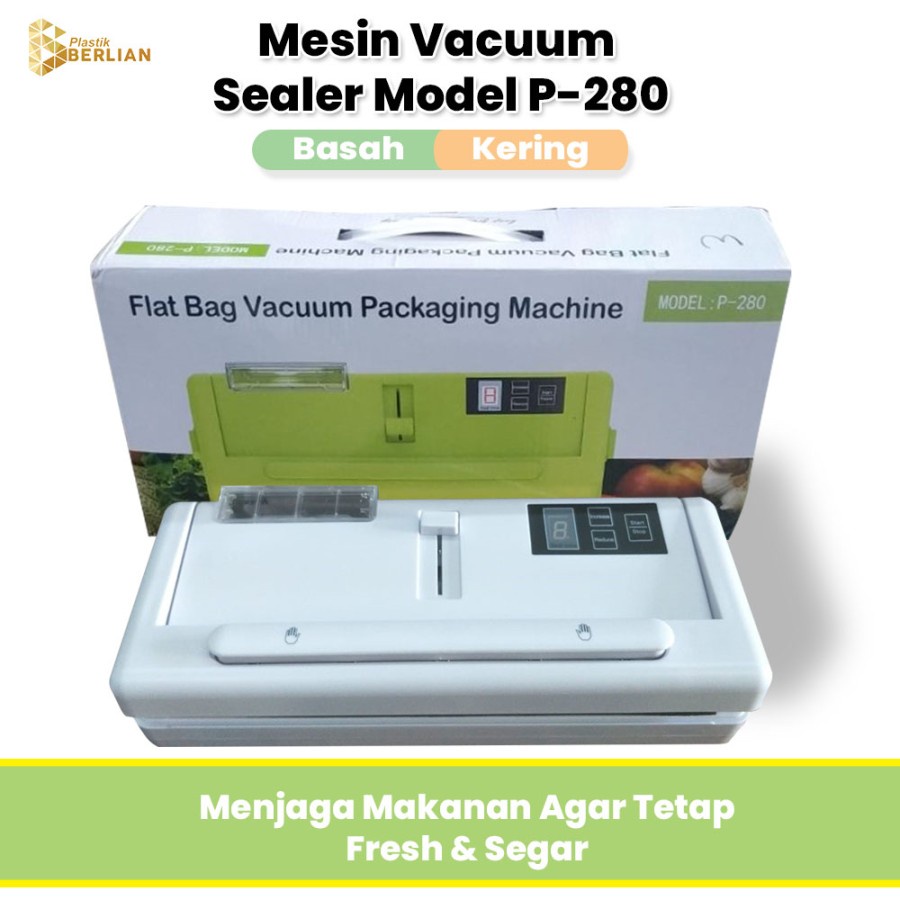 Vacuum Sealer P-280 / Mesin Vacuum Sealer Kering dan Basah