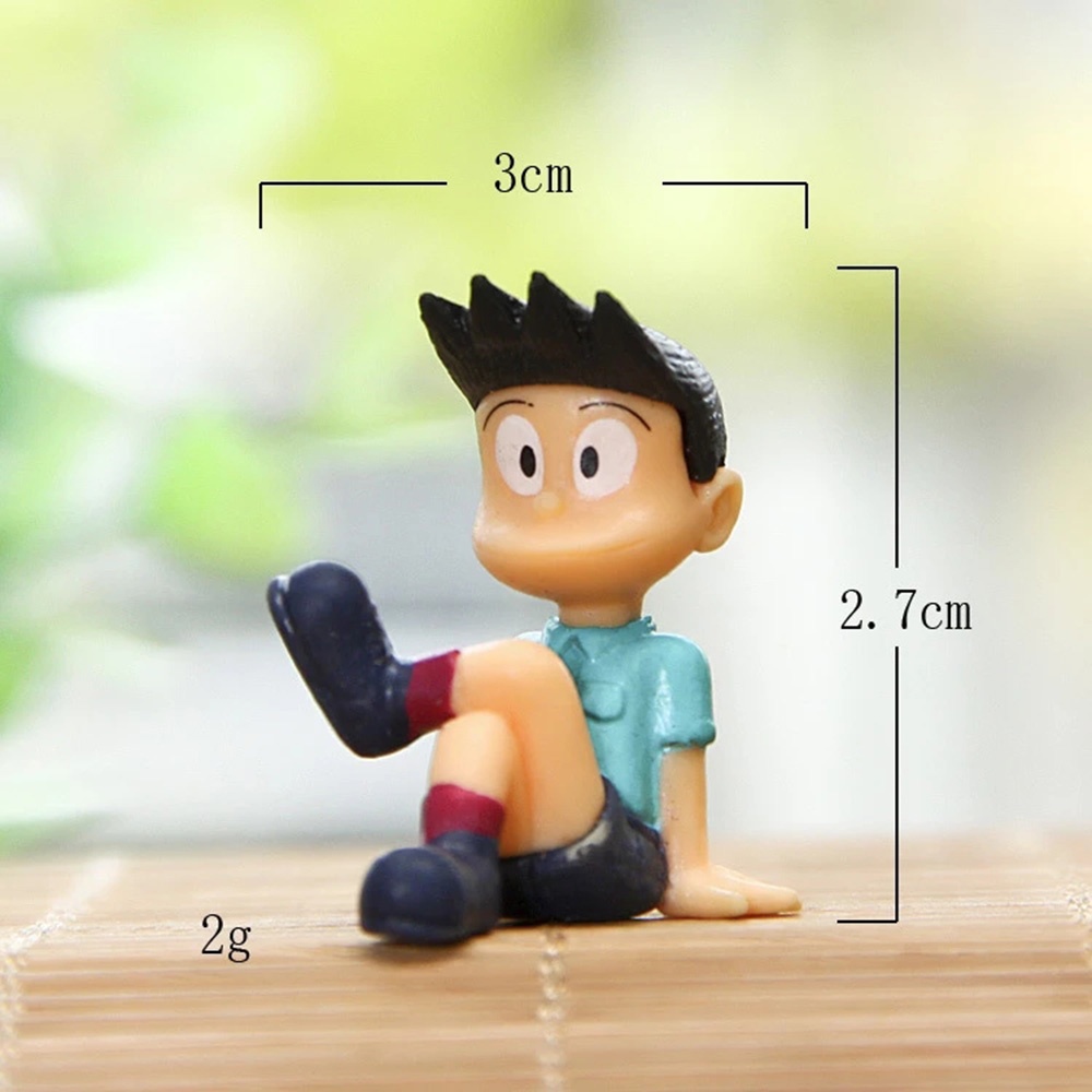 MXBEAUTY 4pcs/lot Doraemon Cartoon Collection Model Anime Figures Creative Doranikov PVC Takeshi Goda Dorami Sitting Posture Action Figure Toys