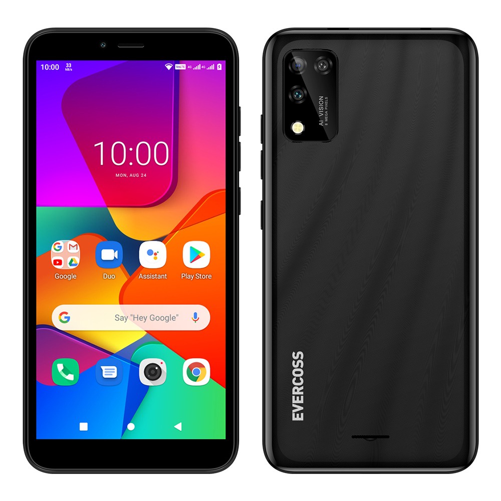 EVERCOSS M6 RAM 3GB Internal 16GB Garansi Resmi-hitam