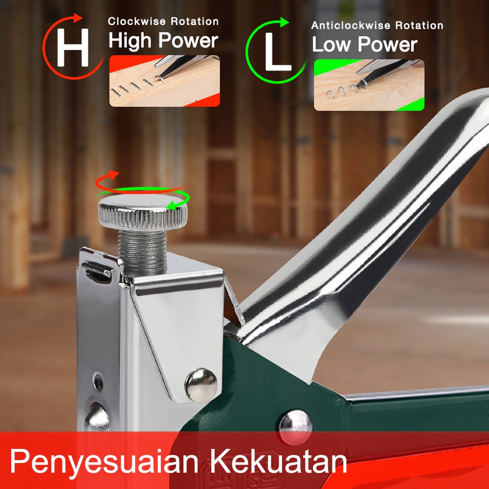 3in1 Staples Stapler Staple Gun Alat Tembak Paku Staples Manual 3 in 1