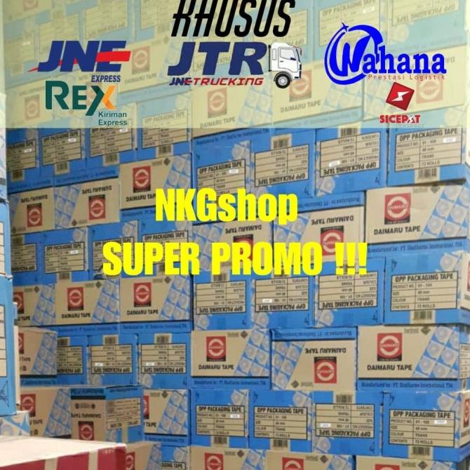 

Lakban Daimaru/Opp Daimaru 48Mm X 90Yard (1Dus = 72Roll) Terlaris