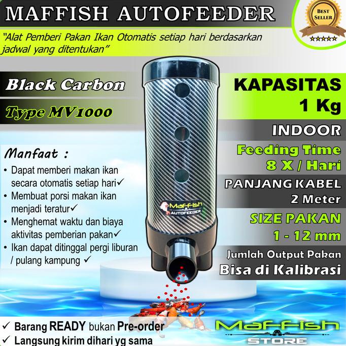 autofeeder 1kg / pemberi makan pakan ikan otomatis /auto fish feeder