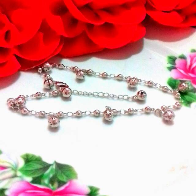 GELANG KAKI XUPING / GELANG KAKI DEWASA CANTIK / GELANG KAKI SILVER