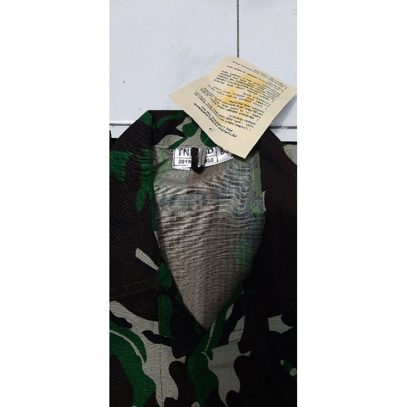 Setelan loreng malvinas/baju pdl tni/seragam loreng tni