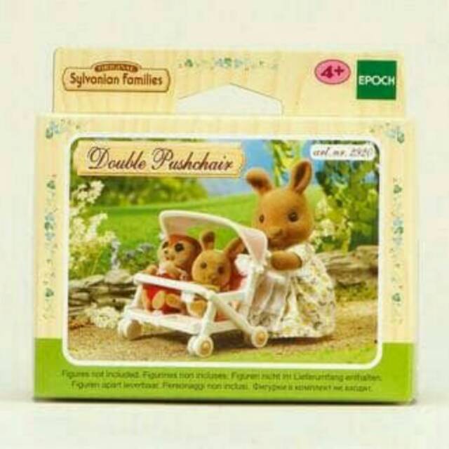 sylvanian double pushchair