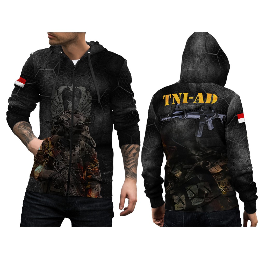 Jaket TNI AD Loreng | Jaket TNI AD Ori | Jaket TNI AD FullPrint | Jaket TNI AD Zipper