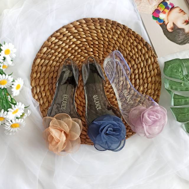 FLATSHOES JELLY | FLATSHOES KARET | FLATSHOES MURAH | FLATSHOES BALANCE ROSE